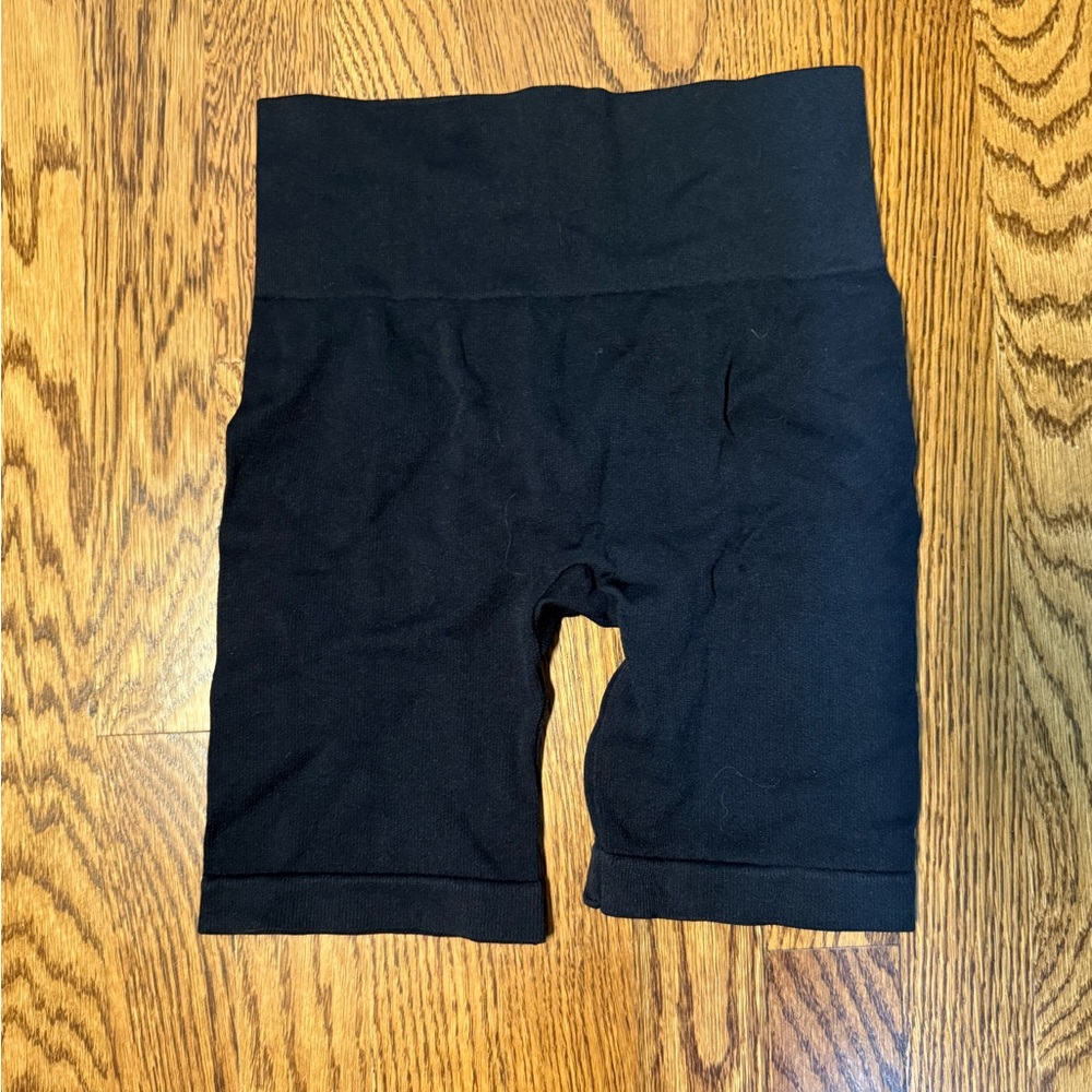 Black Women's High-Waisted Booty Shorts